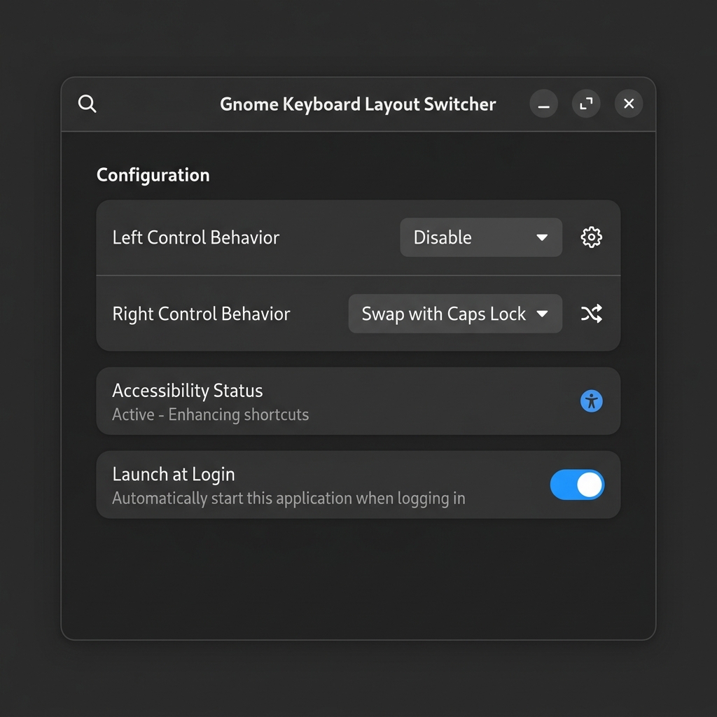 GnomeLngSwitcher User Interface Mockup